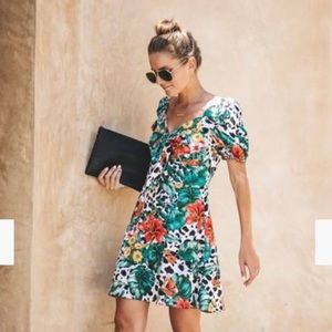 Vici mixed print dress